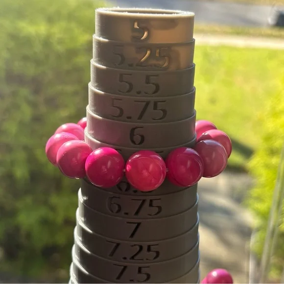 Pink Agate Crystal Bracelet 16mm - Picture 10 of 11